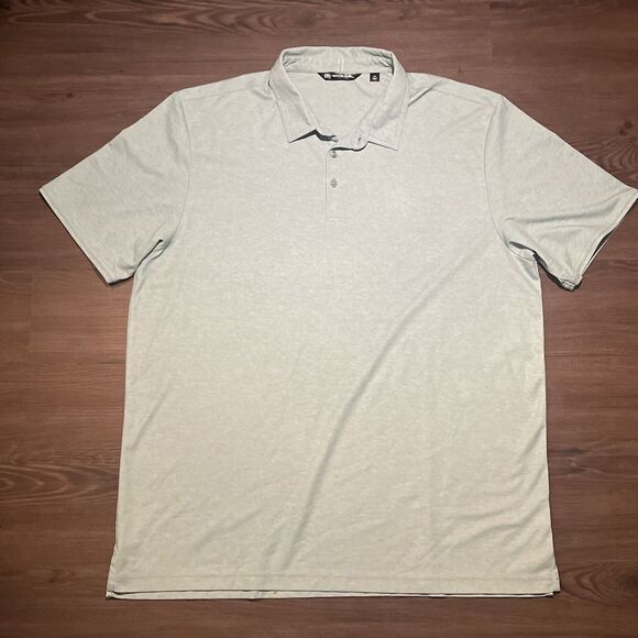 Travis‎ Mathew 2XL Teal Short Sleeve Polo Golf Shirt Pima Cotton/Polyester Blend - Picture 3 of 6